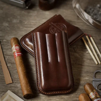 Троен Кожен Калъф - "Mocassin brown"
